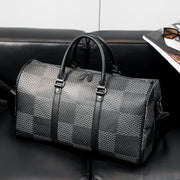 बड़ी क्षमता वाला छोटी दूरी का क्रॉसबॉडी बैग, कोरियाई प्लेड यात्रा हैंडबैग