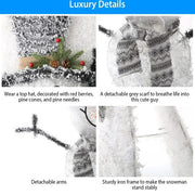 एलईडी क्रिसमस स्नोमैन सजावट लाइट, बैटरी से चलने वाली, बंधनेवाला