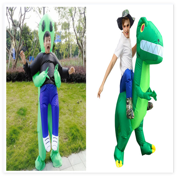 ट्रम्प चेयर इन्फ्लेटेबल सूट क्रिसमस मेकअप पार्टी खिलौने ड्रेस अप कॉस्प्ले कॉस्ट्यूम आउटफिट के लिए