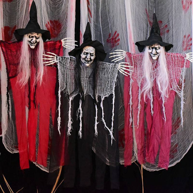 Halloween Indoor Outdoor Decorations Scary Hanging Witches