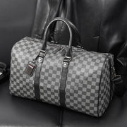 बड़ी क्षमता वाला छोटी दूरी का क्रॉसबॉडी बैग, कोरियाई प्लेड यात्रा हैंडबैग